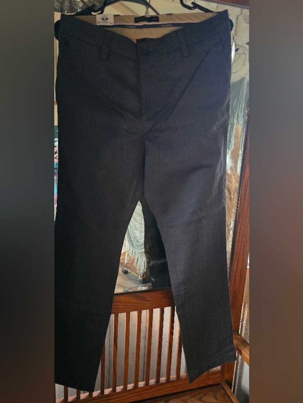 Dockers Charcoal Gray Smart 360 Flex Flat Front Chino Pants - Men's Size 30x30
